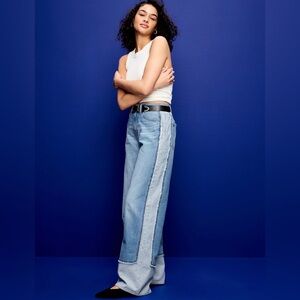 Old Navy Light Blue Women's Wide Leg Baggy Jeans